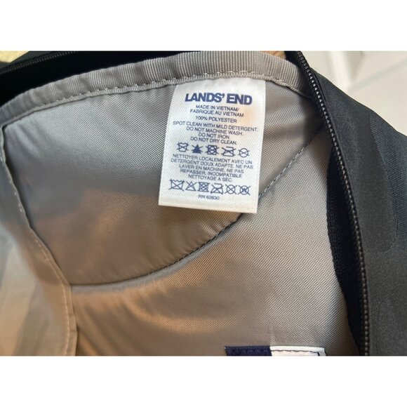 Lands' End Camo Backpack Multiple Compartments Adjustable Straps & Padded Back - Picture 6 of 8